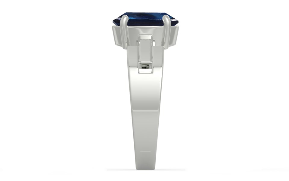 Sterling Silver Thailand Blue Sapphire Ring Rare Quality (R8)