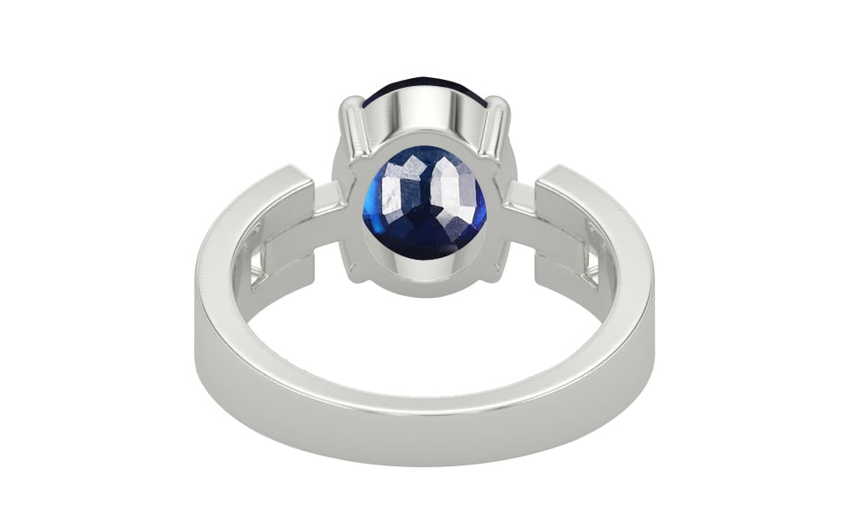 Sterling Silver Thailand Blue Sapphire Ring Rare Quality (R8)
