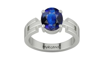 Sterling Silver Thailand Blue Sapphire Ring Rare Quality (R8)