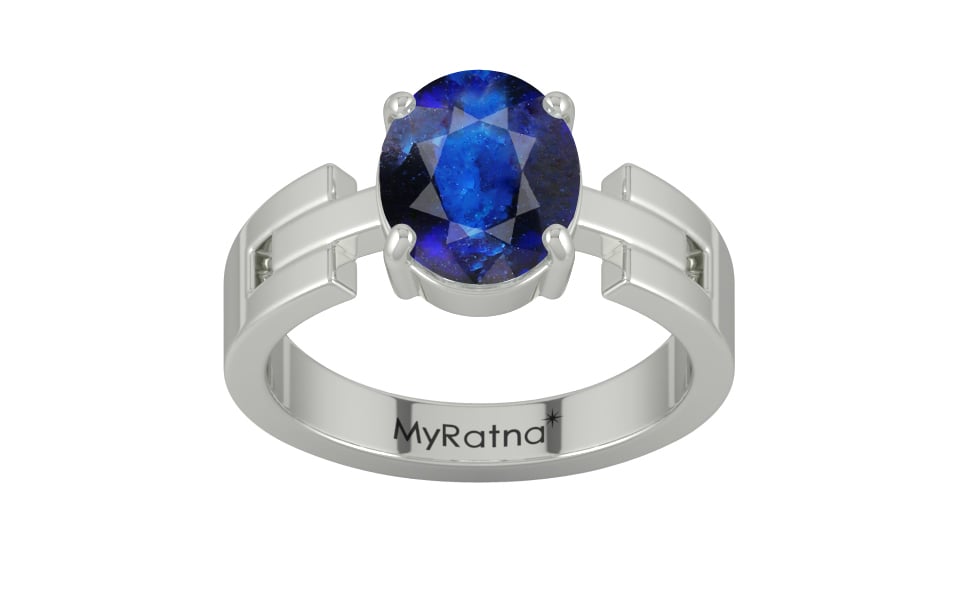Sterling Silver Thailand Blue Sapphire Ring Rare Quality (R8)