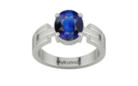 Sterling Silver Thailand Blue Sapphire Ring Rare Quality (R8)