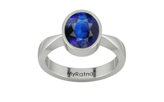 Sterling Silver Thailand Blue Sapphire Ring Rare Quality (R9)