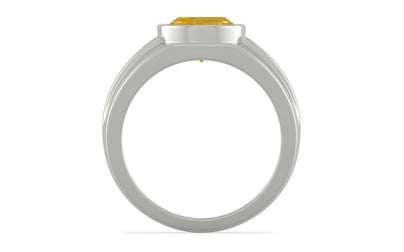 Sterling Silver Thailand Yellow Sapphire Ring Fine Quality (R1)