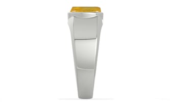 Sterling Silver Thailand Yellow Sapphire Ring Fine Quality (R10)