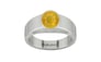 Sterling Silver Thailand Yellow Sapphire Ring Fine Quality (R10)