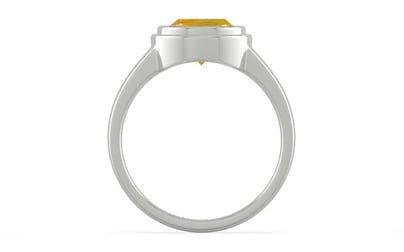 Sterling Silver Thailand Yellow Sapphire Ring Fine Quality (R3)