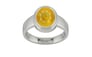 Sterling Silver Thailand Yellow Sapphire Ring Fine Quality (R3)