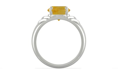 Sterling Silver Thailand Yellow Sapphire Ring Fine Quality (R4)
