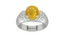Sterling Silver Thailand Yellow Sapphire Ring Fine Quality (R4)
