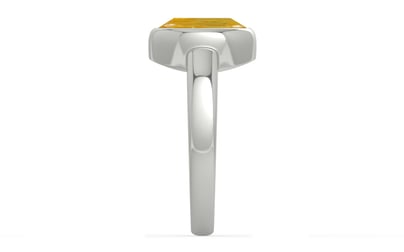 Sterling Silver Thailand Yellow Sapphire Ring Fine Quality (R6)