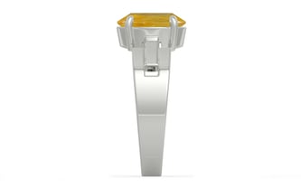 Sterling Silver Thailand Yellow Sapphire Ring Fine Quality (R8)