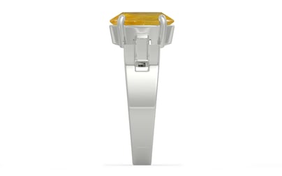 Sterling Silver Thailand Yellow Sapphire Ring Fine Quality (R8)