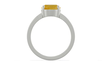 Sterling Silver Thailand Yellow Sapphire Ring Fine Quality (R8)