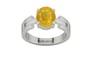 Sterling Silver Thailand Yellow Sapphire Ring Fine Quality (R8)