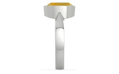 Sterling Silver Thailand Yellow Sapphire Ring Fine Quality (R9)