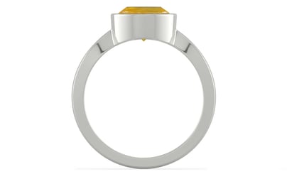 Sterling Silver Thailand Yellow Sapphire Ring Fine Quality (R9)
