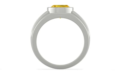 Sterling Silver Thailand Yellow Sapphire Ring Limited Quality (R1)