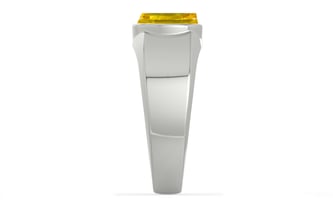 Sterling Silver Thailand Yellow Sapphire Ring Limited Quality (R10)