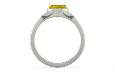 Sterling Silver Thailand Yellow Sapphire Ring Limited Quality (R10)
