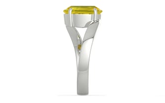 Sterling Silver Thailand Yellow Sapphire Ring Limited Quality (R2)