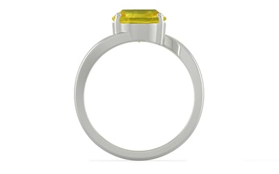 Sterling Silver Thailand Yellow Sapphire Ring Limited Quality (R2)
