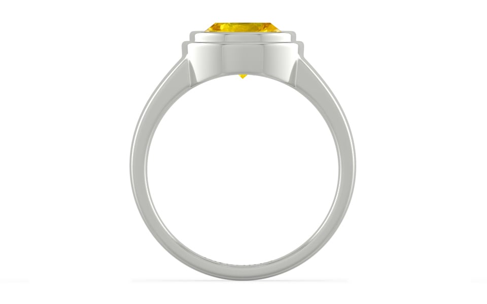 Sterling Silver Thailand Yellow Sapphire Ring Limited Quality (R3)