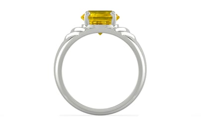 Sterling Silver Thailand Yellow Sapphire Ring Limited Quality (R4)