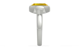 Sterling Silver Thailand Yellow Sapphire Ring Limited Quality (R6)