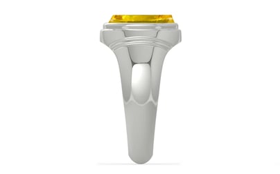 Sterling Silver Thailand Yellow Sapphire Ring Limited Quality (R7)