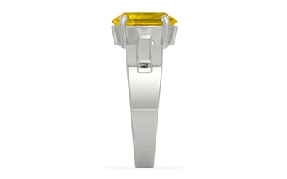 Sterling Silver Thailand Yellow Sapphire Ring Limited Quality (R8)