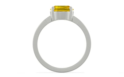 Sterling Silver Thailand Yellow Sapphire Ring Limited Quality (R8)