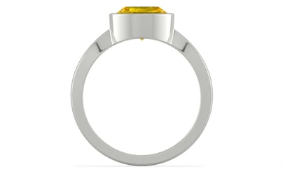 Sterling Silver Thailand Yellow Sapphire Ring Limited Quality (R9)