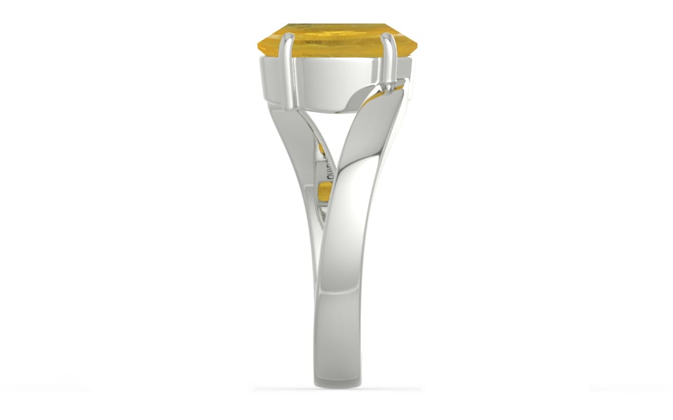 Sterling Silver Thailand Yellow Sapphire Ring Prime Quality (R2)