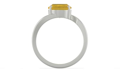 Sterling Silver Thailand Yellow Sapphire Ring Prime Quality (R2)