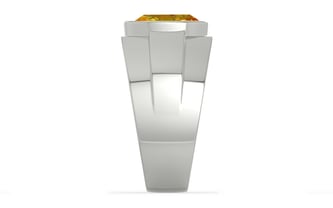 Sterling Silver Thailand Yellow Sapphire Ring Rare Quality (R1)