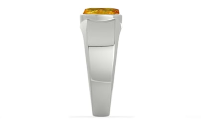 Sterling Silver Thailand Yellow Sapphire Ring Rare Quality (R10)