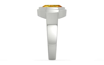 Sterling Silver Thailand Yellow Sapphire Ring Rare Quality (R3)