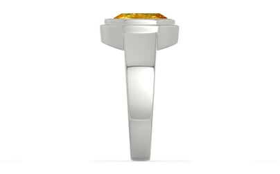 Sterling Silver Thailand Yellow Sapphire Ring Rare Quality (R3)