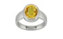 Sterling Silver Thailand Yellow Sapphire Ring Rare Quality (R3)