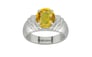 Sterling Silver Thailand Yellow Sapphire Ring Rare Quality (R4)