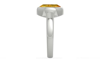 Sterling Silver Thailand Yellow Sapphire Ring Rare Quality (R6)