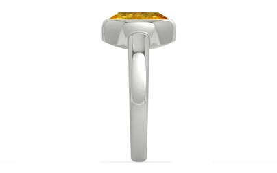 Sterling Silver Thailand Yellow Sapphire Ring Rare Quality (R6)