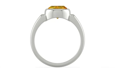 Sterling Silver Thailand Yellow Sapphire Ring Rare Quality (R6)