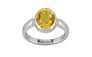 Sterling Silver Thailand Yellow Sapphire Ring Rare Quality (R6)