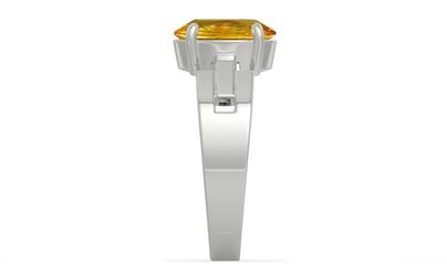 Sterling Silver Thailand Yellow Sapphire Ring Rare Quality (R8)