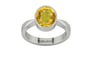 Sterling Silver Thailand Yellow Sapphire Ring Rare Quality (R9)