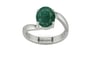 Sterling Silver Zambian Emerald Ring Prime Quality (R2)