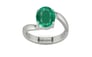 Sterling Silver Zambian Emerald Ring Rare Quality (R2)