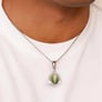 Stunning Sterling Silver Cat's Eye Stone Pendant