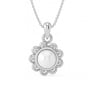 Stunning Sterling Silver Pearl Stone Pendant
